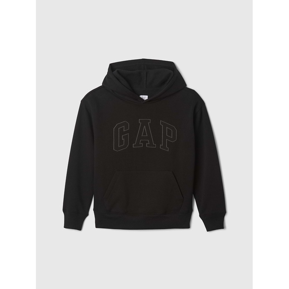 GAP Kids Black Logo Pullover Hoodie Size L 10